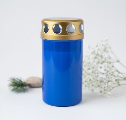 Grabkerze Blau