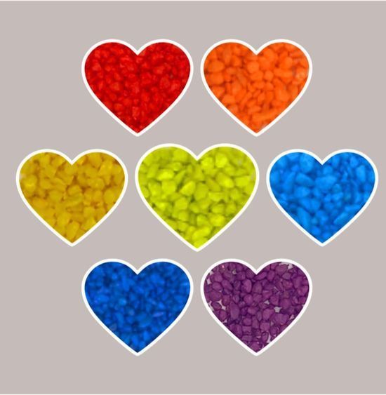 Dekogranulat REGENBOGEN 7 Farben
