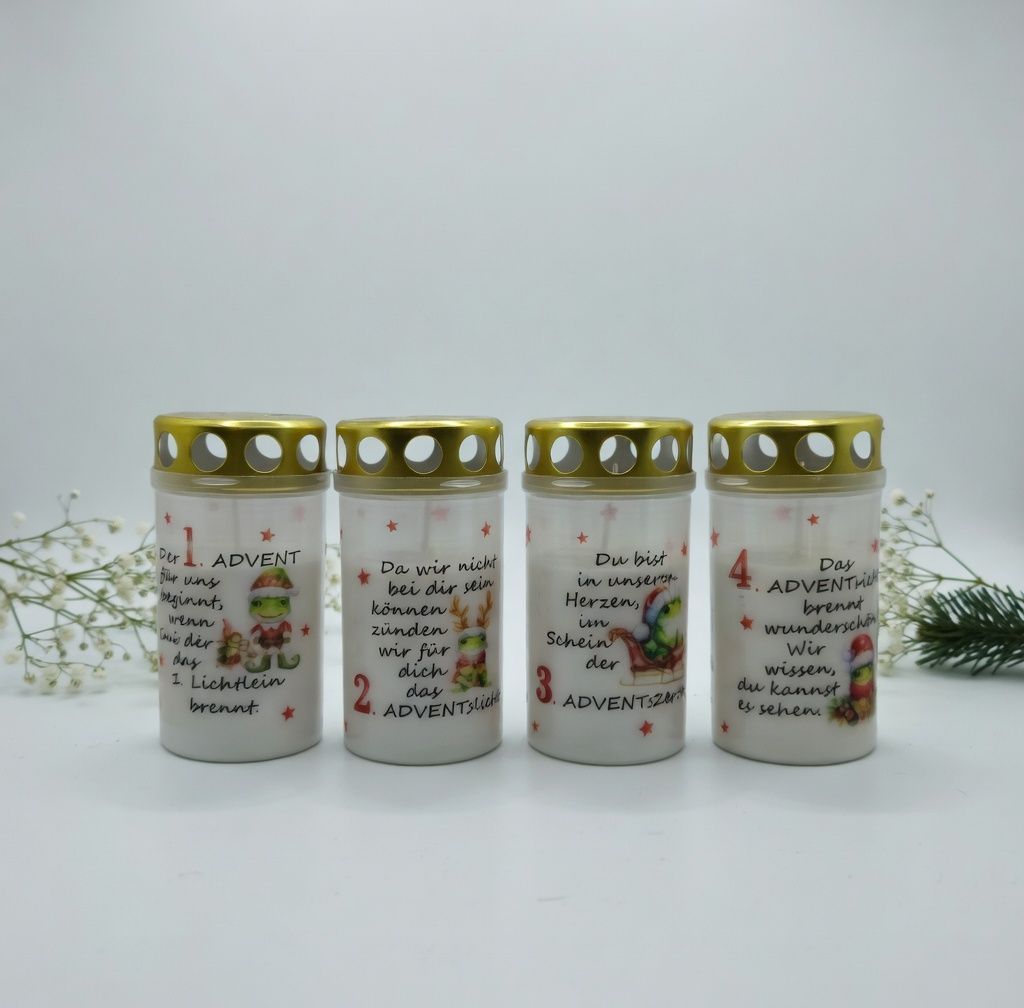 4er Set ADVENT Frösche *W18*