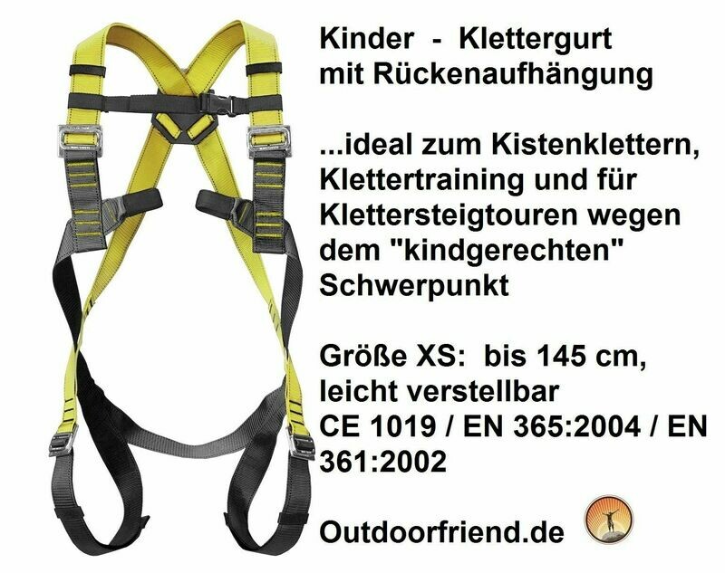 Kinder - Komplettgurt mit Rückenöse Kinder - Komplettgurt mit Rückenöse