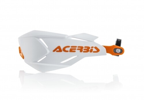Acerbis X-Factory Wraparound Handguards White/orange