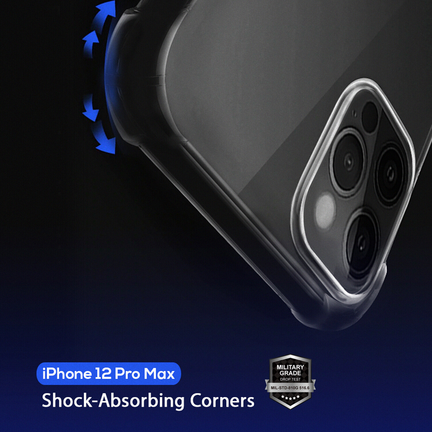 WESTLY Shockproof Ultra Clear Case for iPhone 12 / Mini / Pro / Pro Max (Covers for All 2020 Models Available) Drop Protection Cover for iPhone 12 Pro
