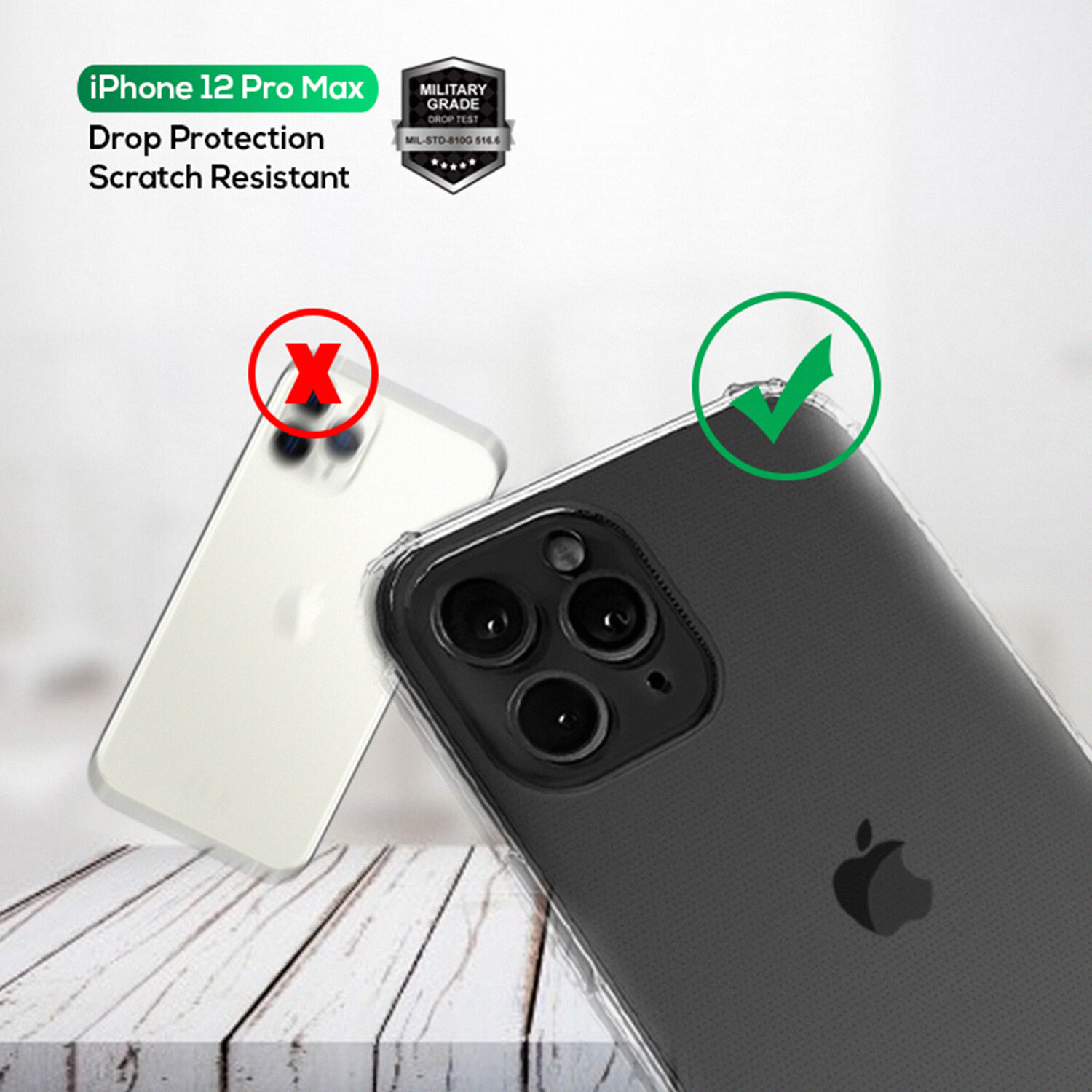 WESTLY Shockproof Ultra Clear Case for iPhone 12 / Mini / Pro / Pro Max (Covers for All 2020 Models Available) Drop Protection Cover for iPhone 12 Pro