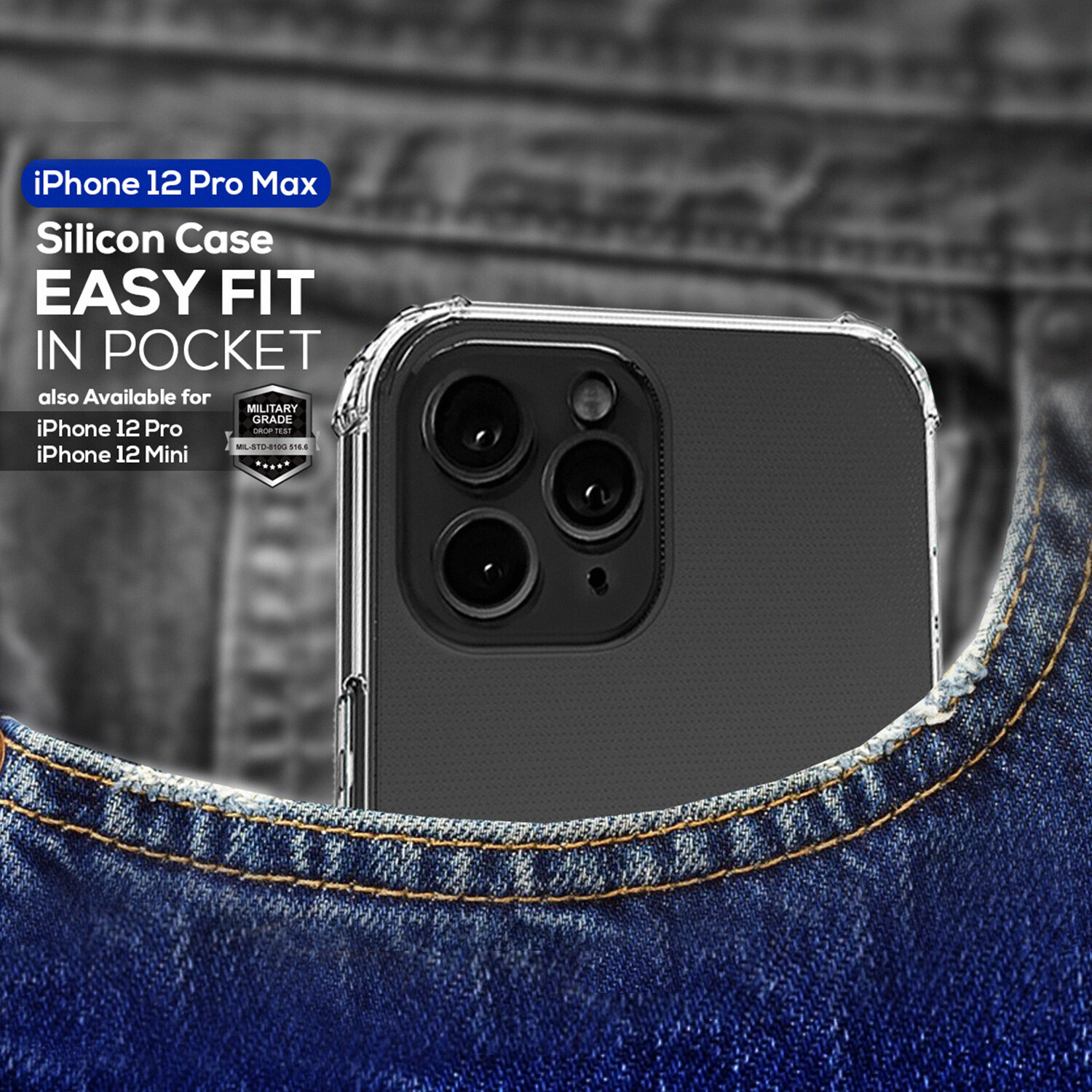 WESTLY Shockproof Ultra Clear Case for iPhone 12 / Mini / Pro / Pro Max (Covers for All 2020 Models Available) Drop Protection Cover for iPhone 12 Pro