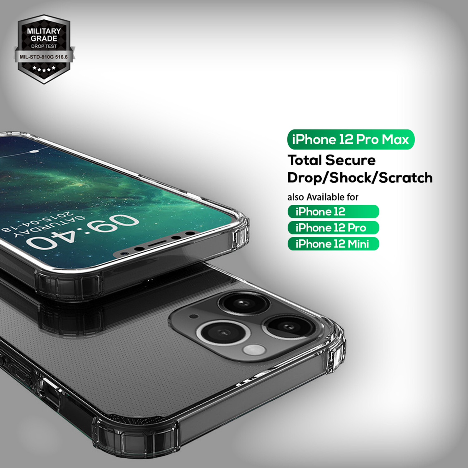 WESTLY Shockproof Ultra Clear Case for iPhone 12 / Mini / Pro / Pro Max (Covers for All 2020 Models Available) Drop Protection Cover for iPhone 12 Pro
