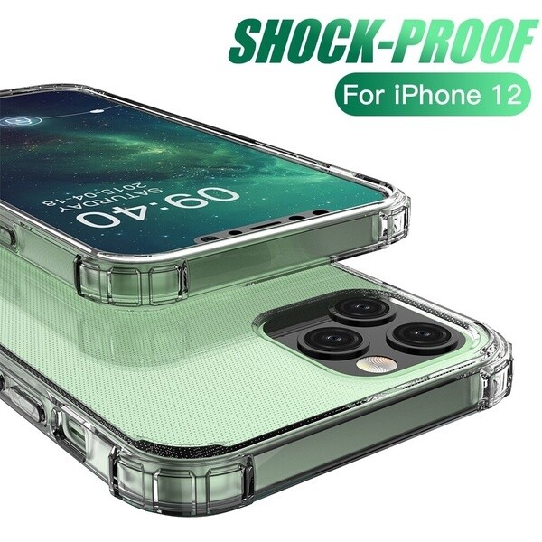 WESTLY Shockproof Ultra Clear Case for iPhone 12 / Mini / Pro / Pro Max (Covers for All 2020 Models Available) Drop Protection Cover for iPhone 12 Pro