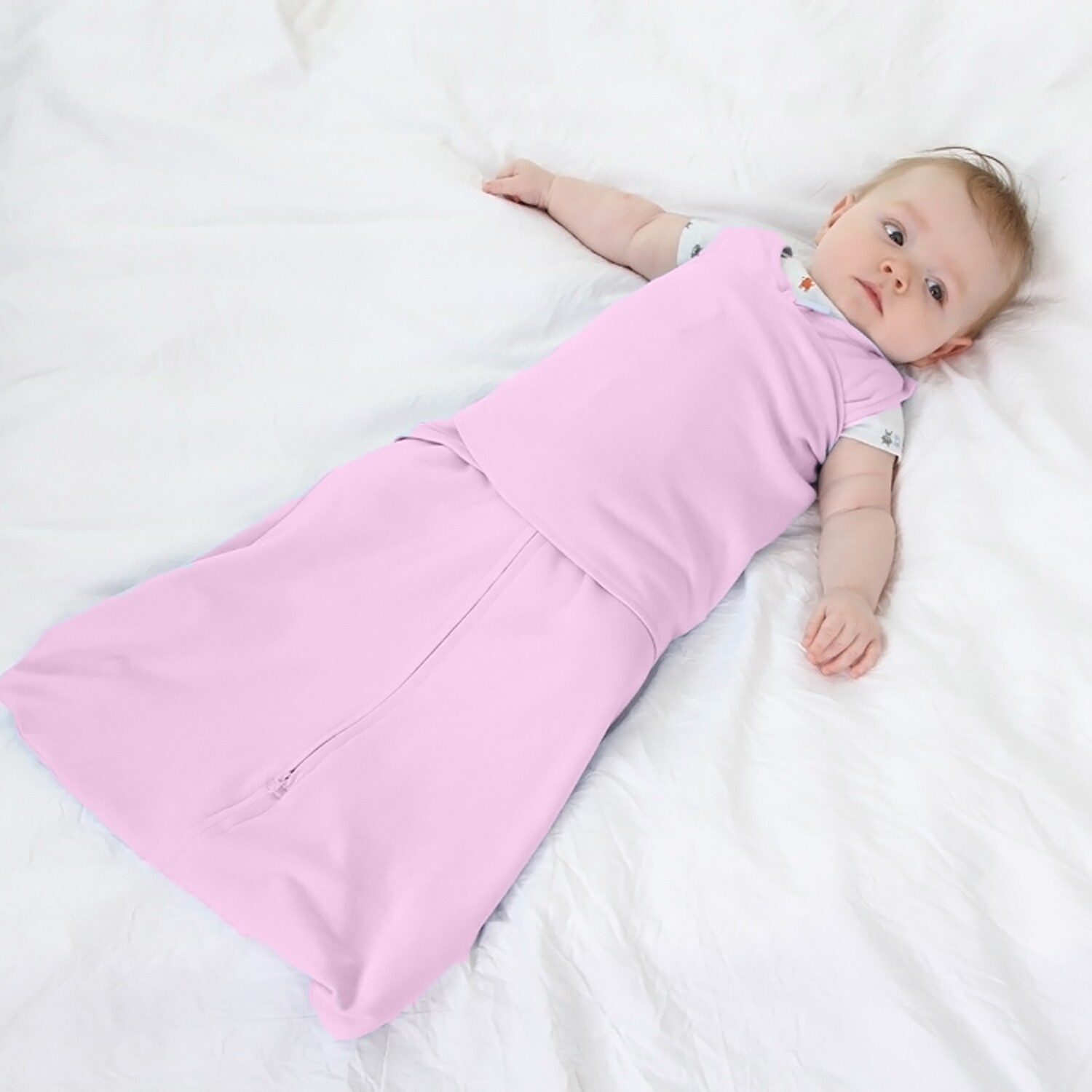 Westly Baby Sleep Sacks 0-6 Months, Baby Girl Pink Swaddle Sleeping Bag, 2 Pack, Wearable Blanket 100% Cotton…