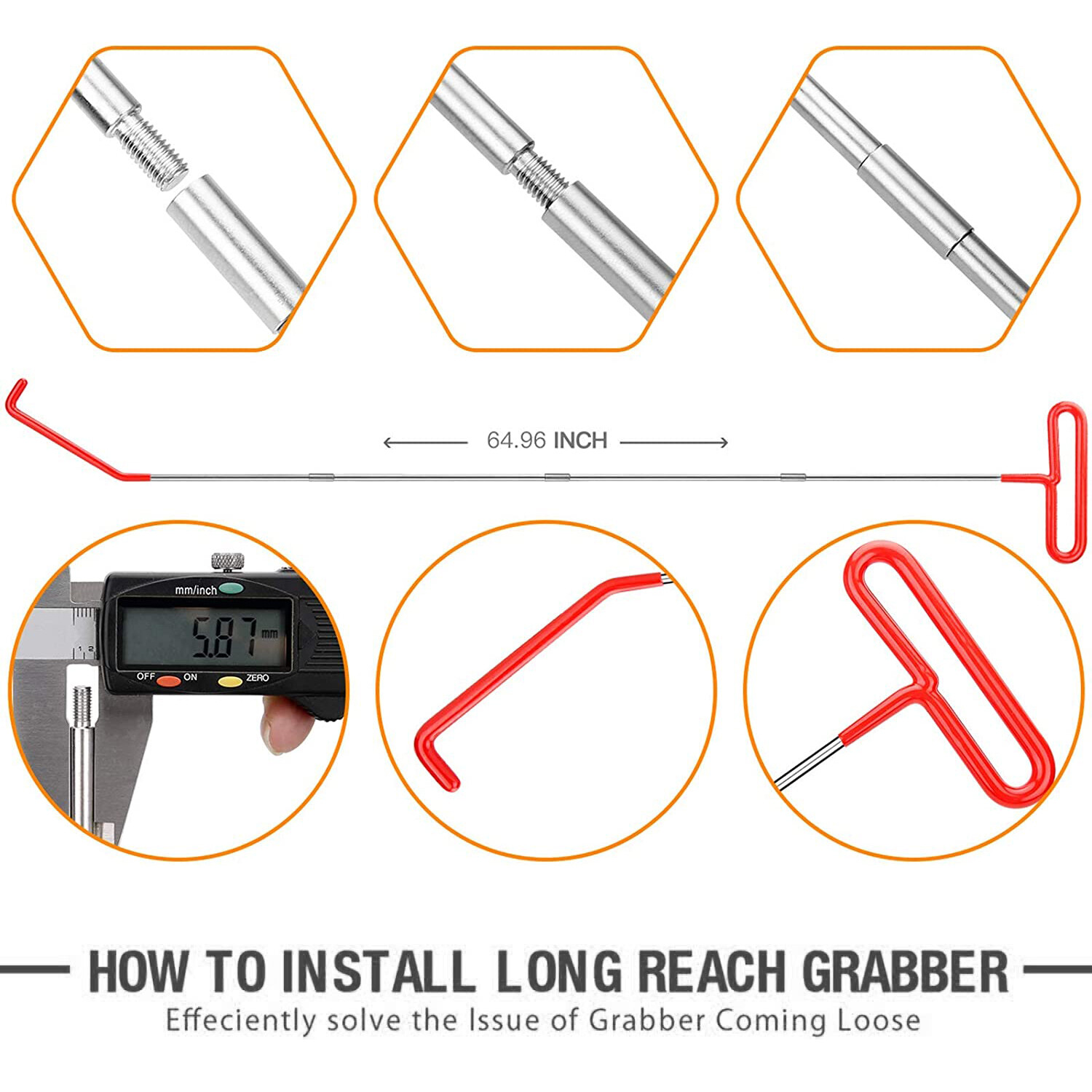Professional Car Lockout Kit (13 pcs) Emergency Vehicle Door Unlock Tools with LED Light, Long Reach Grabber, Air Wedge Pump Waterproof Carrying Case, Essential Tagout Tool Kit for Automotive Truck