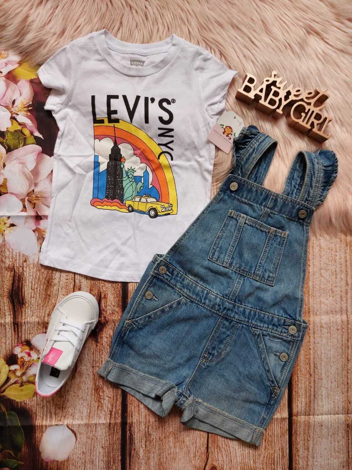 Camiseta blanca con estampado Levi's, 4T