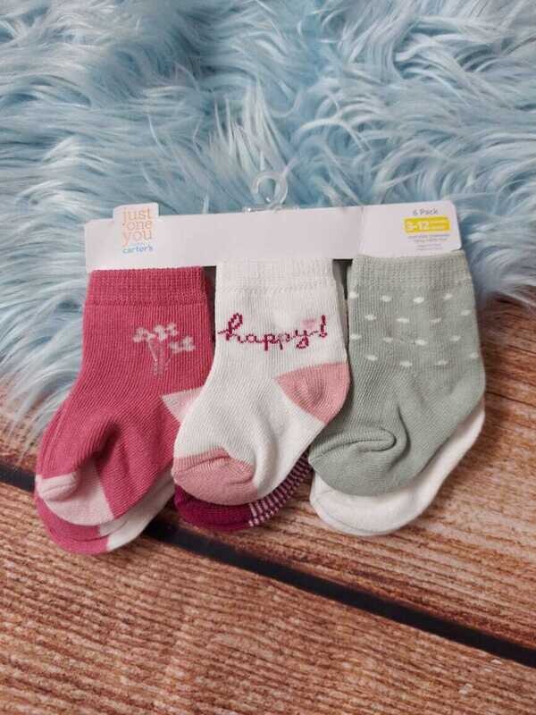 Set 6 pares just one you, 0 a 3m y  3 a 12 meses