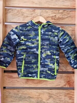 Chaqueta Eddie Bower, estilo militar, color azul y verde, 4T