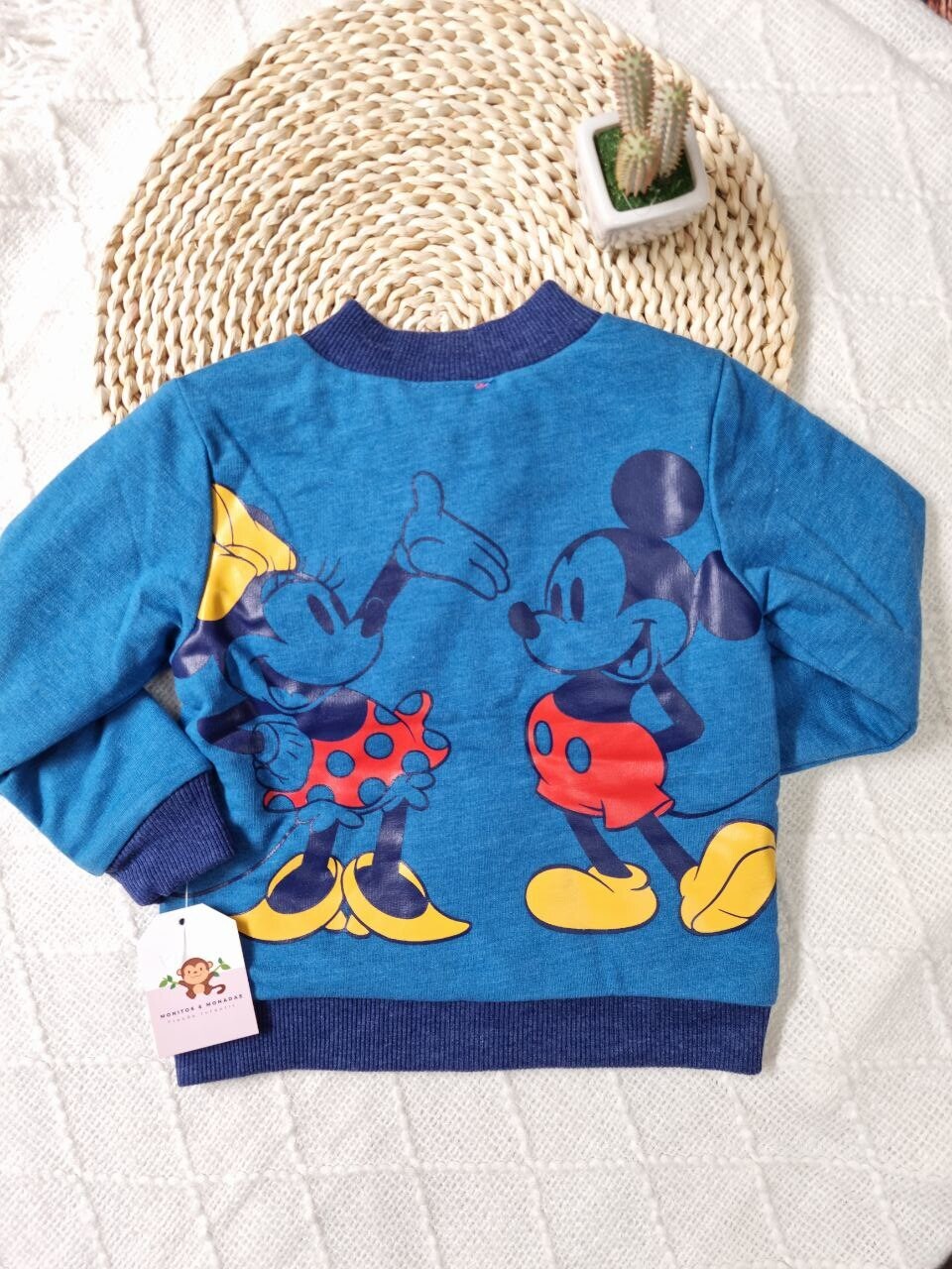Chaqueta reversible Minnie y Mickey Mouse, 2t