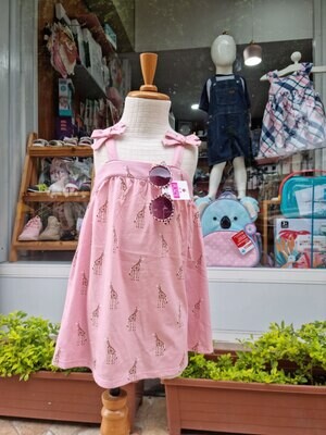 Vestido rosa con detalle de jirafas, Children&#39;s Place, talla 5 años