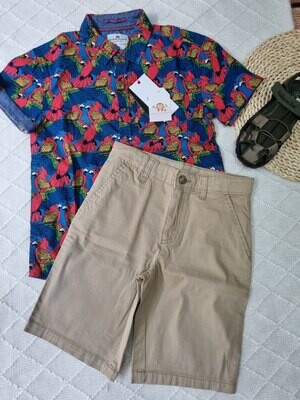 Camisa estilo tropical, 8 años