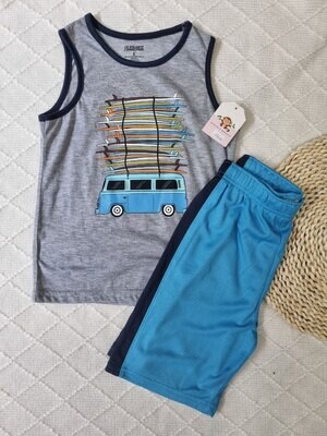 Set 2 piezas, camiseta bvd + pantaloneta, 6 años