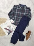 Set Nautica, 3 piezas, camisa + camiseta + pantalón, 3 años