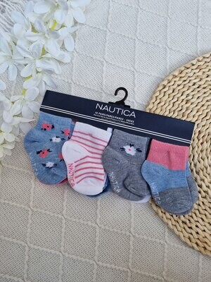 Set 10 pares de medias Náutica, 6 a 12 meses.