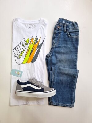 Camiseta blanca nike, 6t