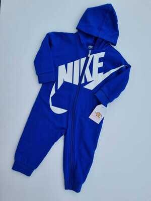 Enterizo Nike azul, con capucha, 12m