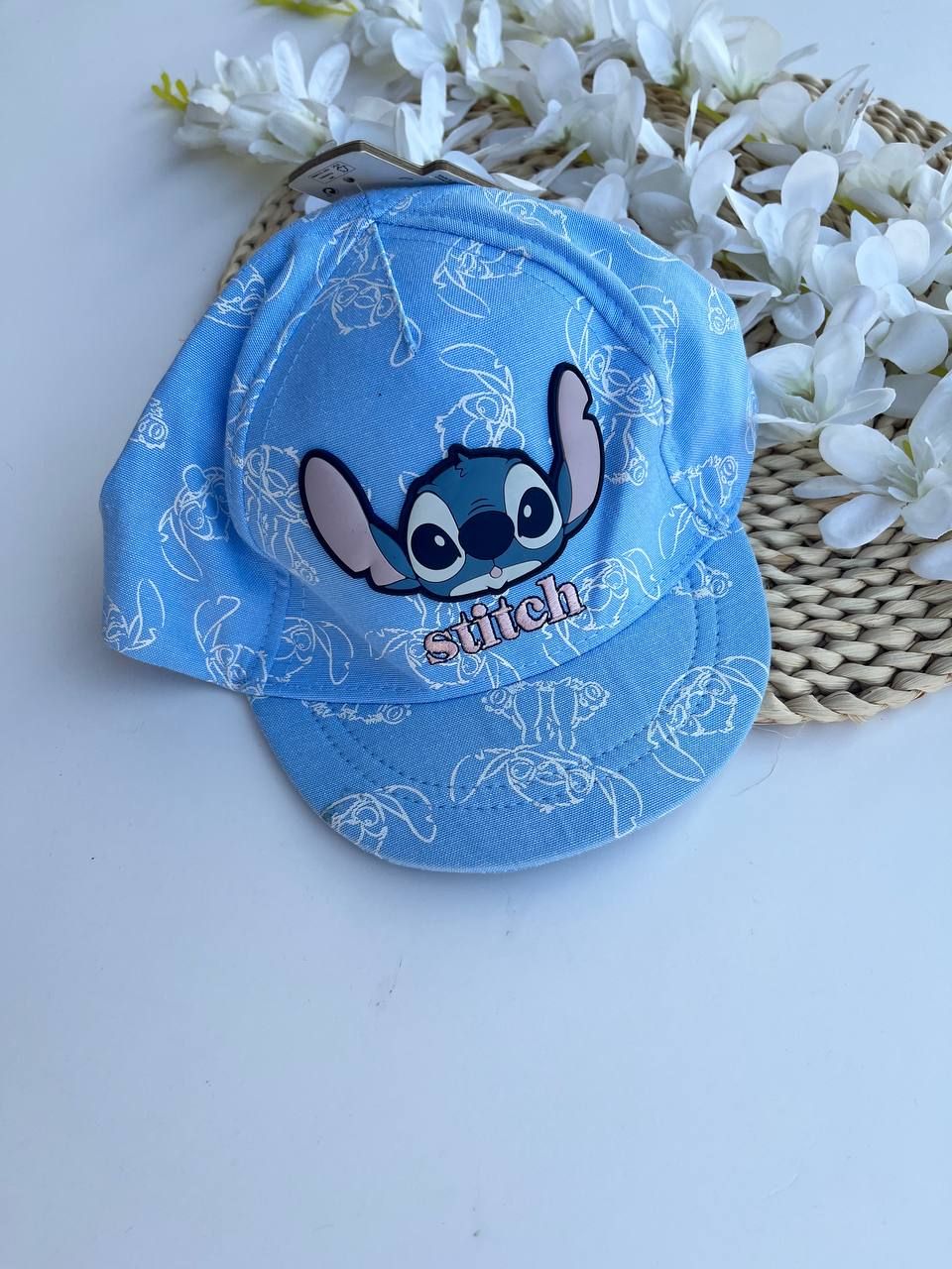 Gorrita azul diseño Stitch, 12 a 24m