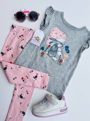 Set 2 piezas Carters, blusa + leggins, 2t