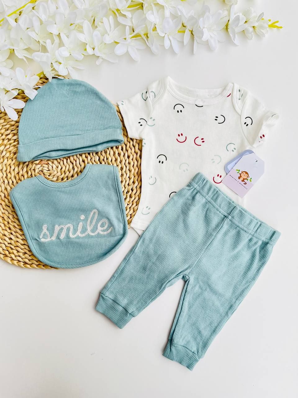 Set 4 piezas René Rofé, Smile, 3 a 6m