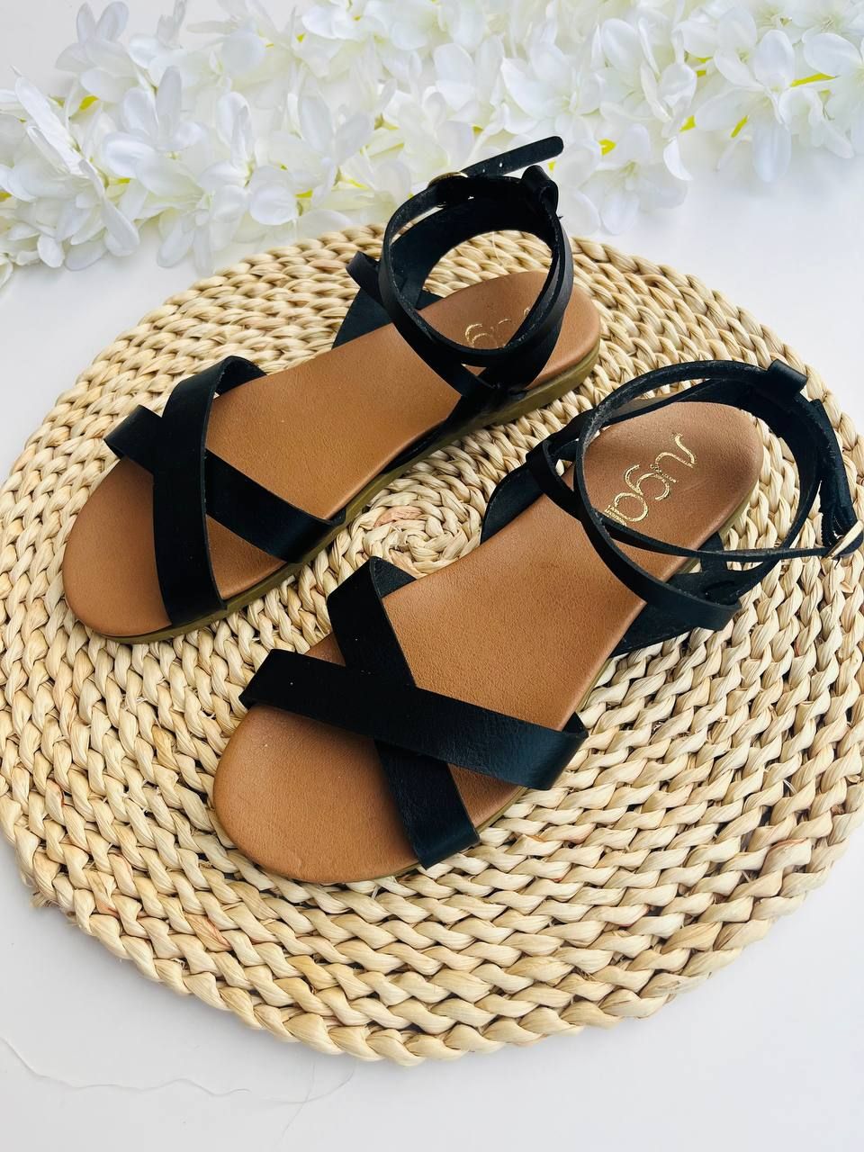 Sandalias negras Sugar, talla 35