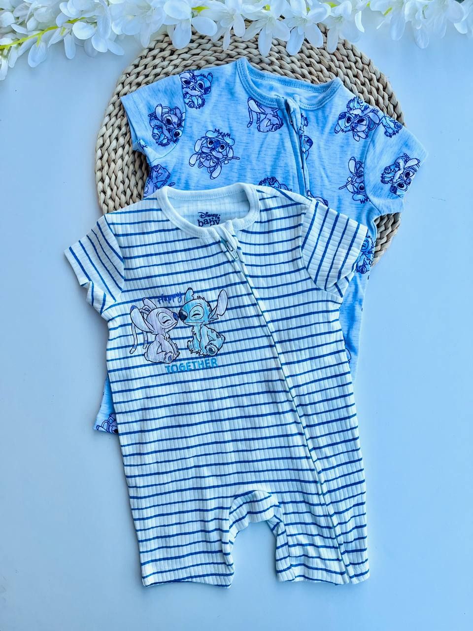 Set 2 rompers Stitch, 3 a 6m