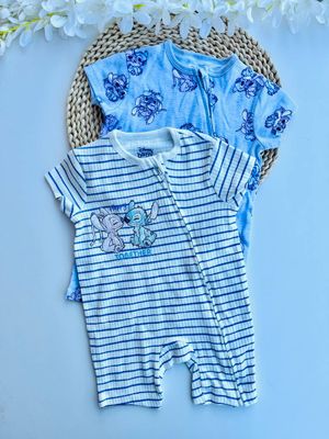 Set 2 rompers Stitch, 3 a 6m