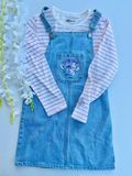 Vestido Denim + busito Stitch, 7/8t