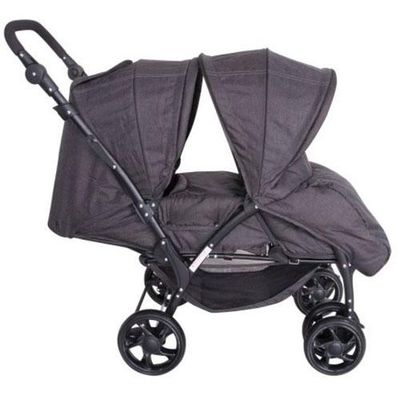 Coche Mellicero, Enzo, Ebaby, gris y negro