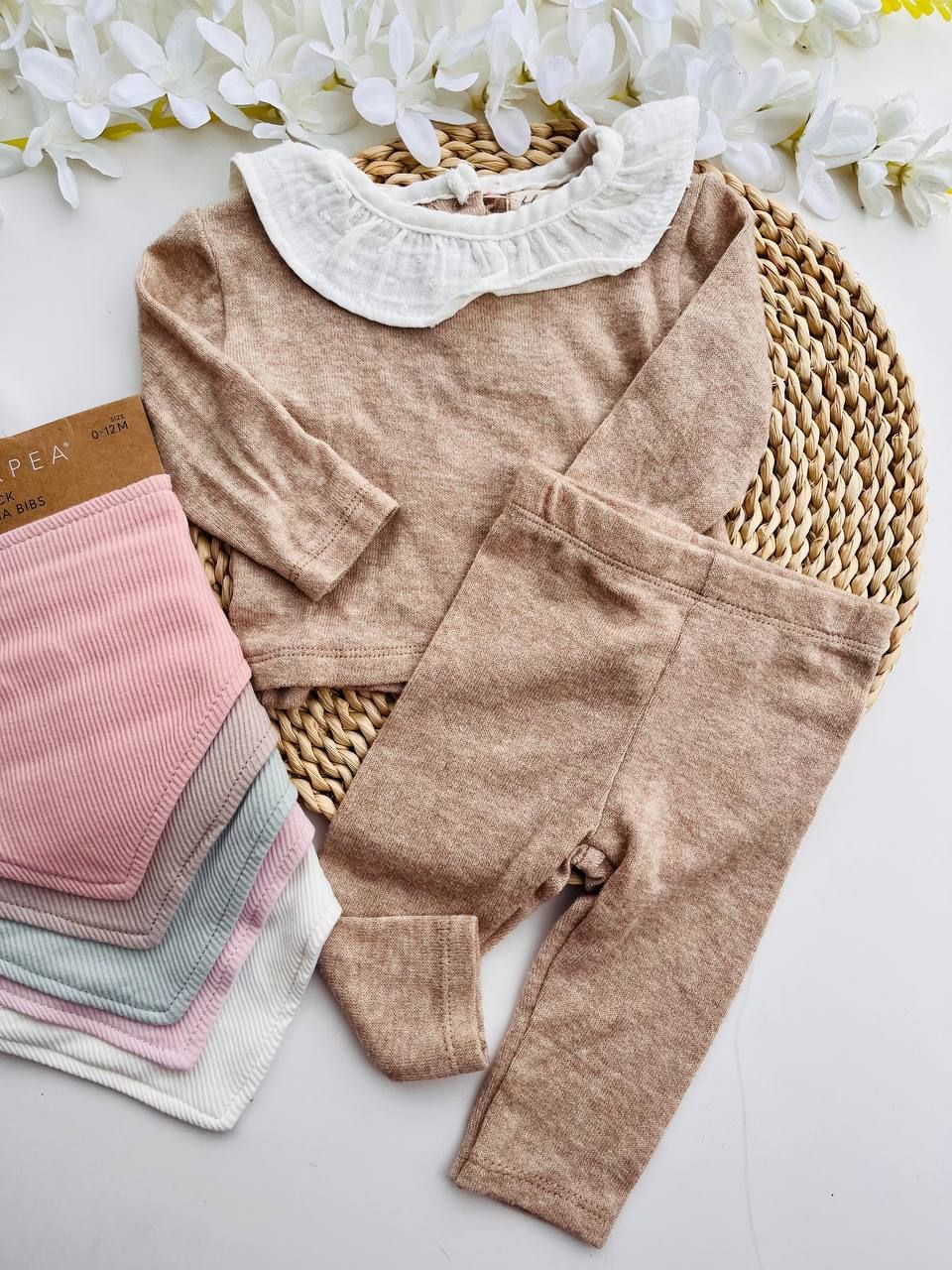 Set 2 piezas, busito + leggins, 0 a 3m