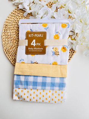 Set 4 franelitas abejitas, Kit &amp; Pearl