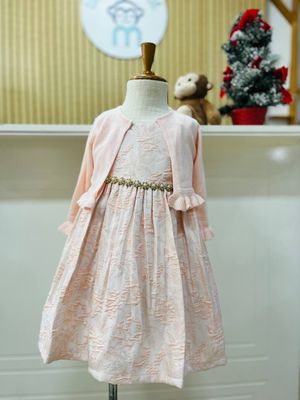 Vestido Princess, palo de rosa y cardigans 2 años