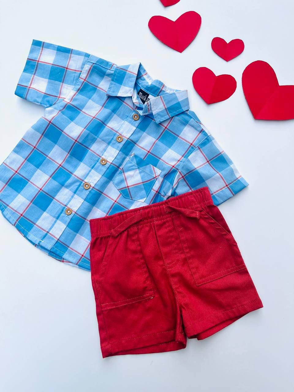 Set 2 piezas, camisa + short, 12m