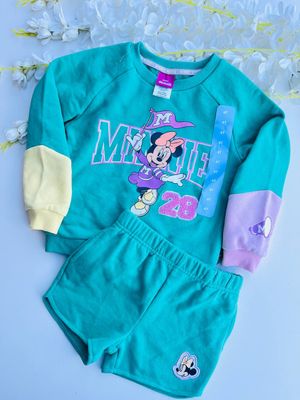 Set 2 piezas Minnie, busito + short, 4t