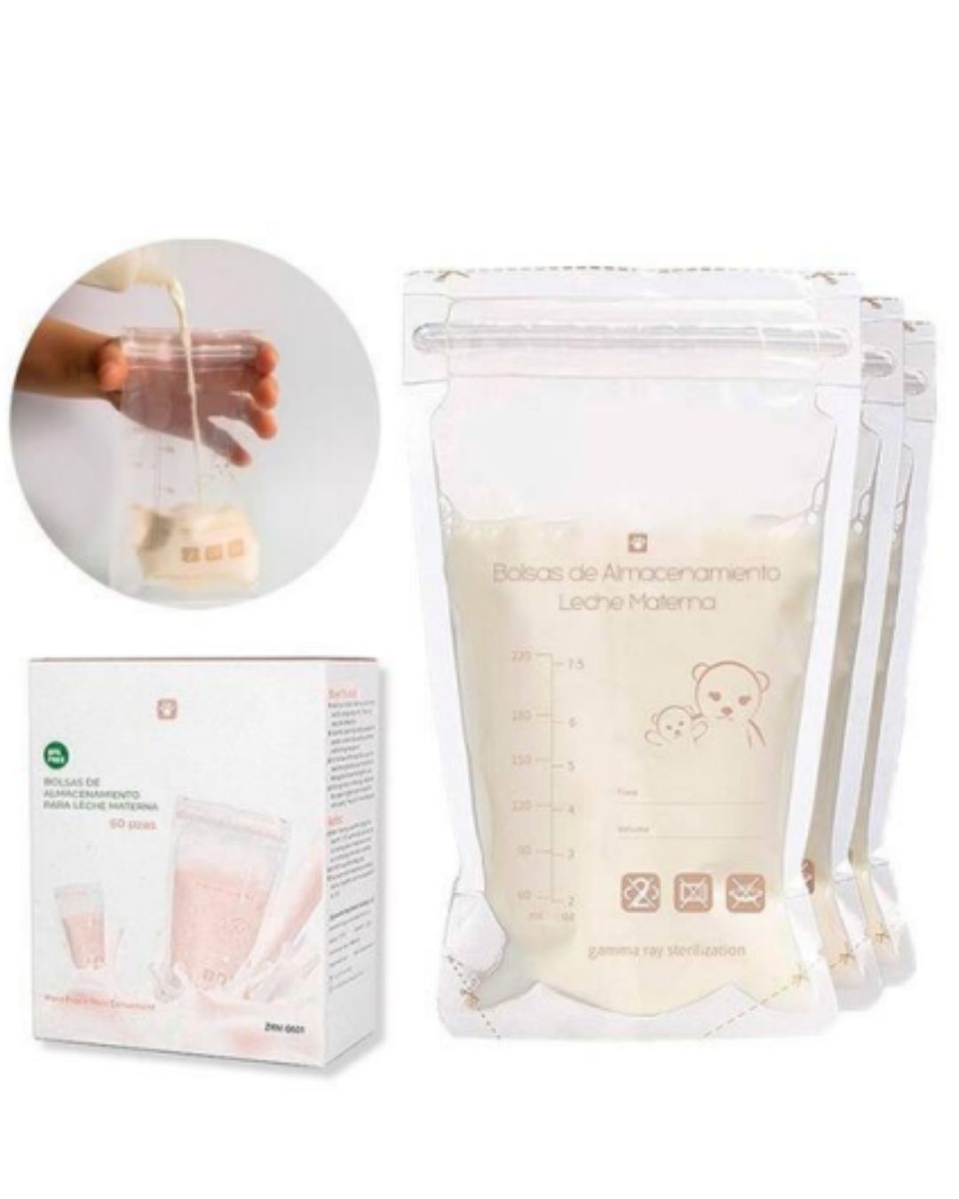 Pack 30 funditas recolectoras de leche