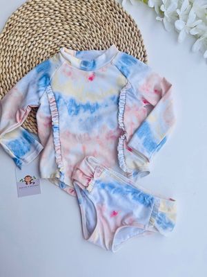 Set de baño, estilo tye die, 18m