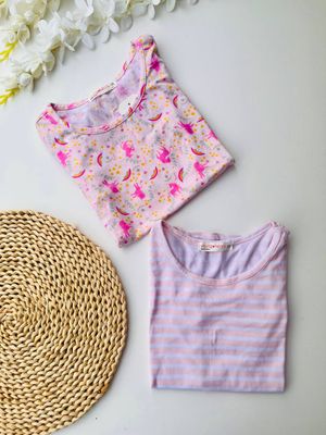 Set 2 camisetas + moño, 10t