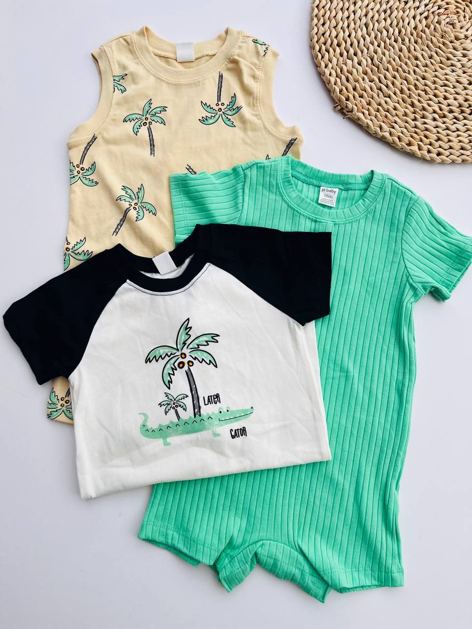 Set 3 rompers Pl Baby, 18m