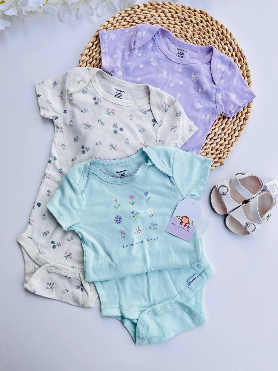 Set 3 body&#39;s Gerber, 12m