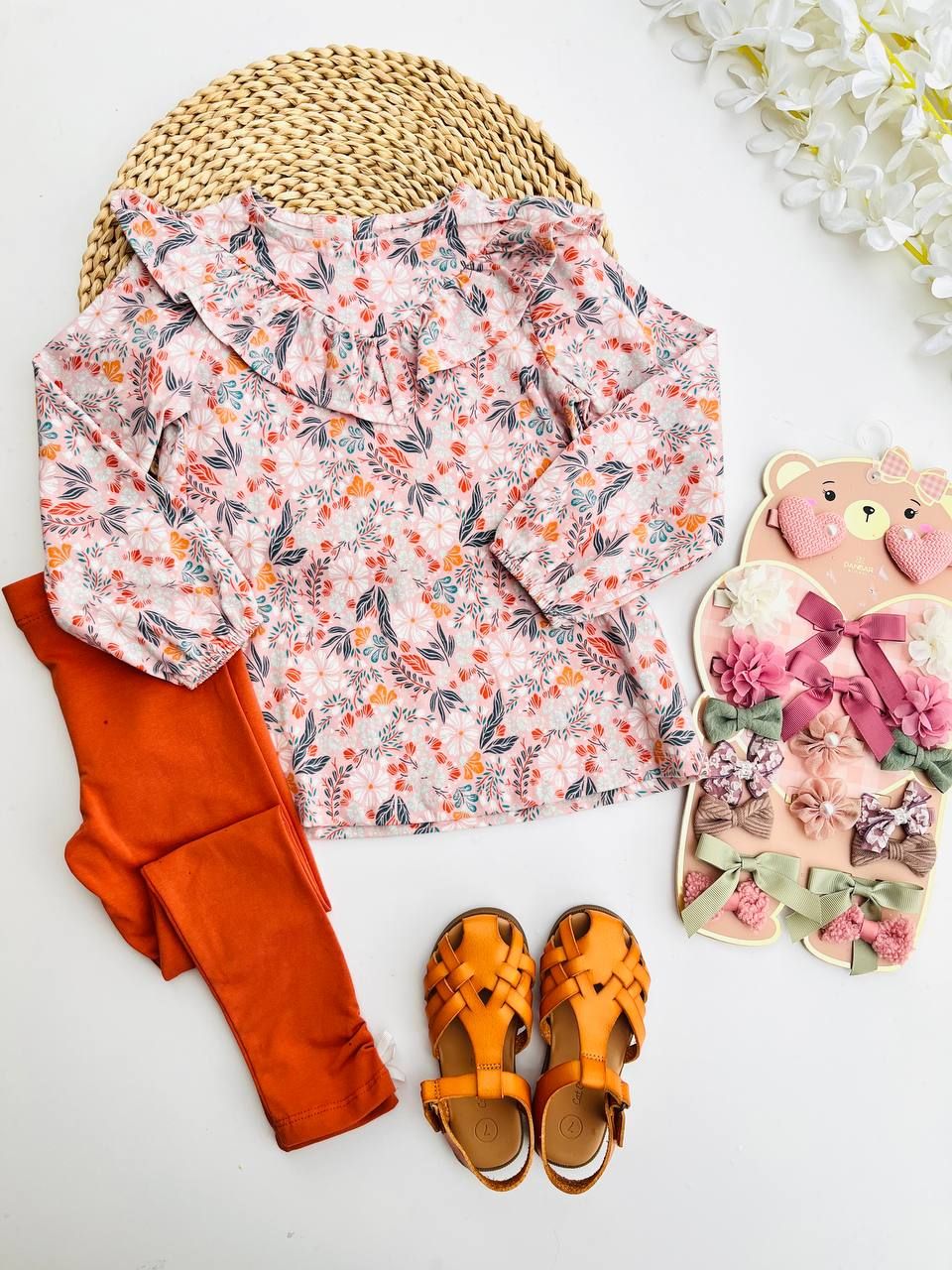 Set Isaac Mizrahi, blusa mangas largas + leggins, 3 años