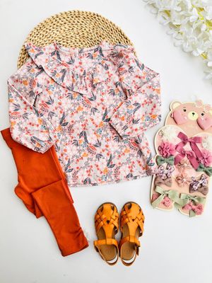 Set Isaac Mizrahi, blusa mangas largas + leggins, 3 años