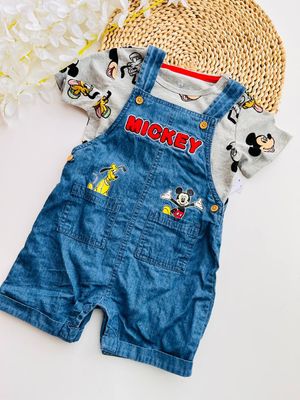 Overall Mickey + camiseta, 18m