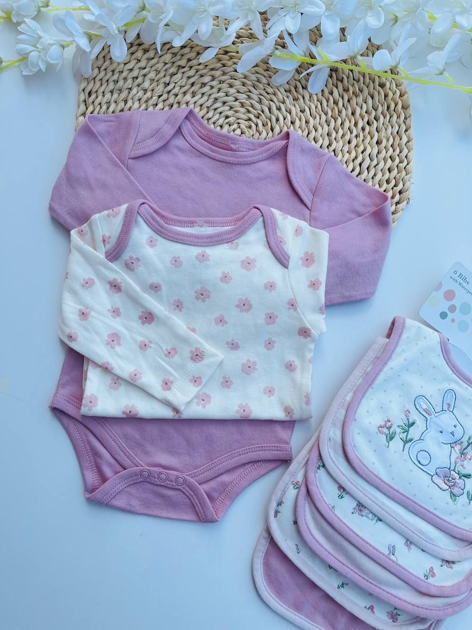 Set 2 bodys manga larga, 6/9m