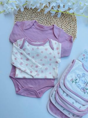 Set 2 bodys manga larga, 6/9m