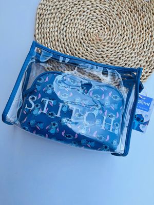 Pack 2 cosmetiqueras, stitch