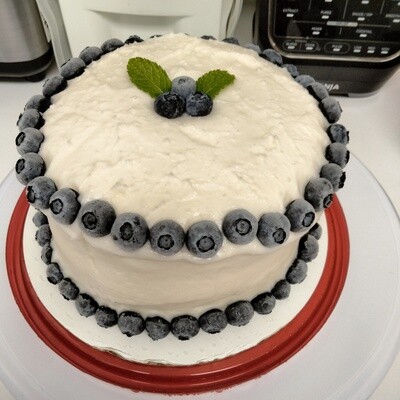 6" Vegan Lemon Blueberry Cake