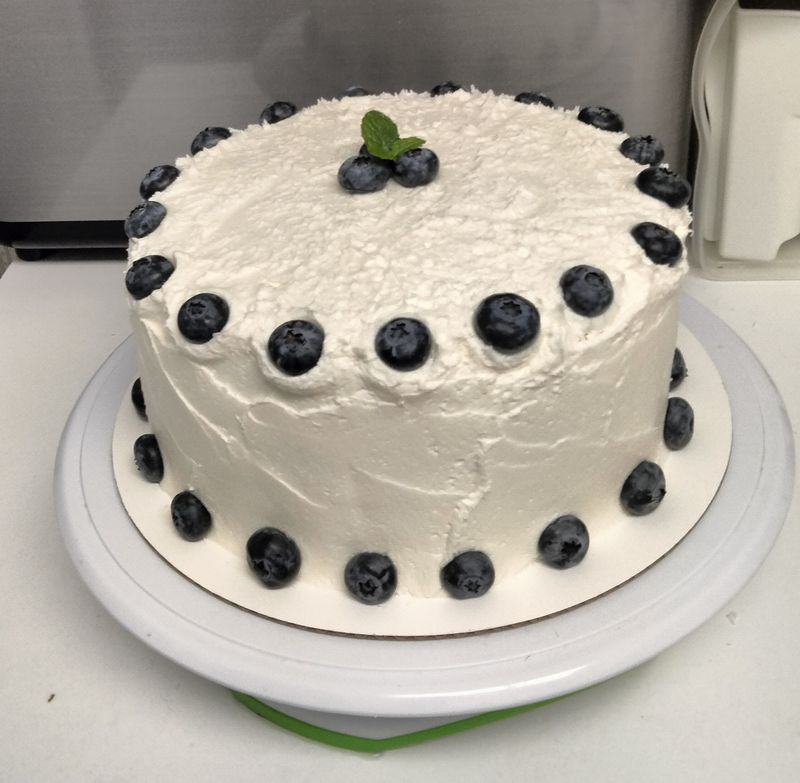 Vegan Lemon Blueberry Cake