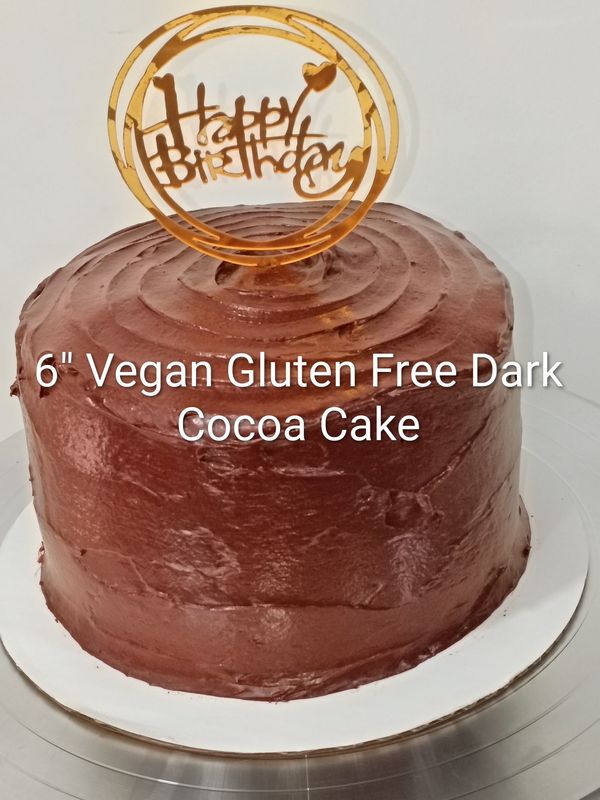 6"Vegan Gluten Free Cocoa Cake